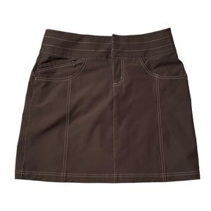 Sz 8 Athleta Tear Away B4 U Play  Brown Skort, Style 45323